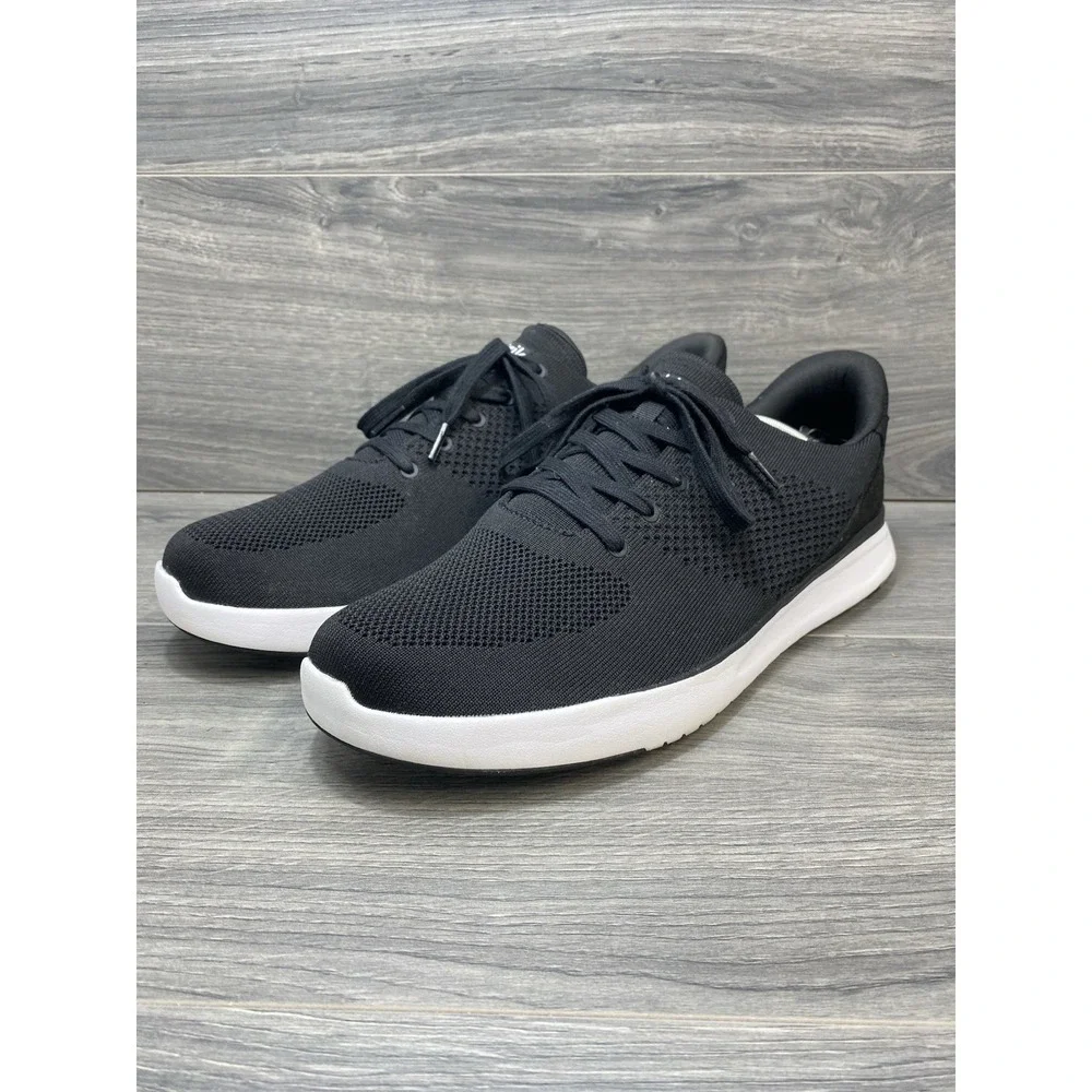Kizik Lima Walking Shoes Sneakers M 14/ W 15 Black Casual Lace Up